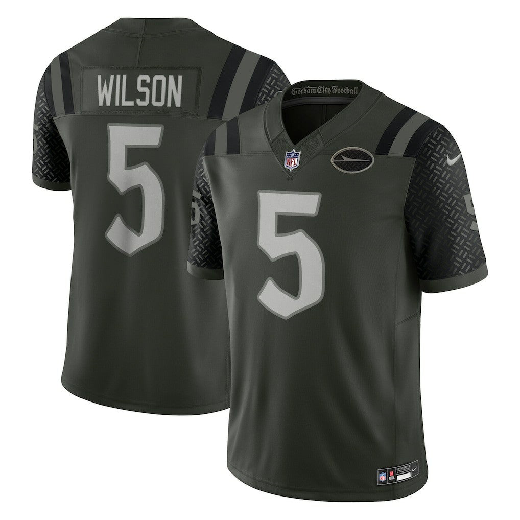 Garrett Wilson New York Jets 2025 Rivalries Collection Limited Jersey - Gotham Green | NFL Jerseys