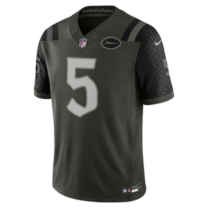 Garrett Wilson New York Jets 2025 Rivalries Collection Limited Jersey - Gotham Green | NFL Jerseys