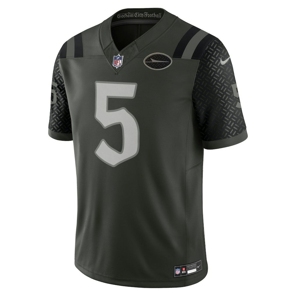 Garrett Wilson New York Jets 2025 Rivalries Collection Limited Jersey Gotham Green - Nike