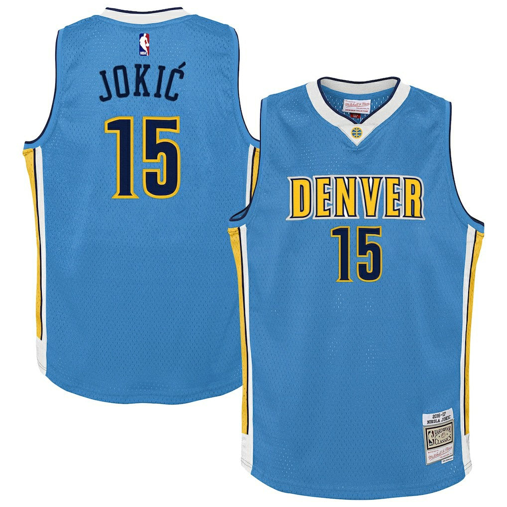 Nikola Jokic Denver Nuggets Youth 2016/17 Hardwood Classics Swingman Jersey sale - Light Blue | NBA Jerseys