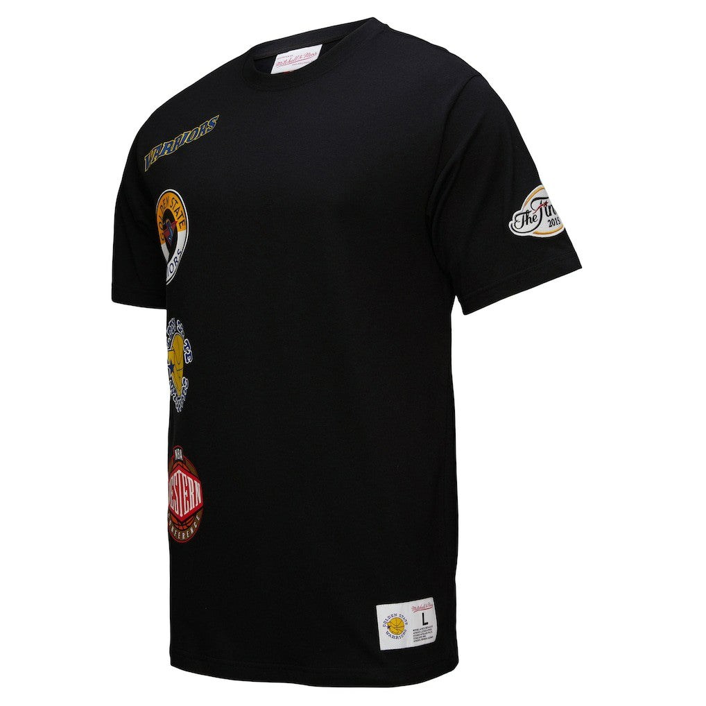 NBA - Golden State Warriors Black Out Collection Vintage Premium T-Shirt - Black