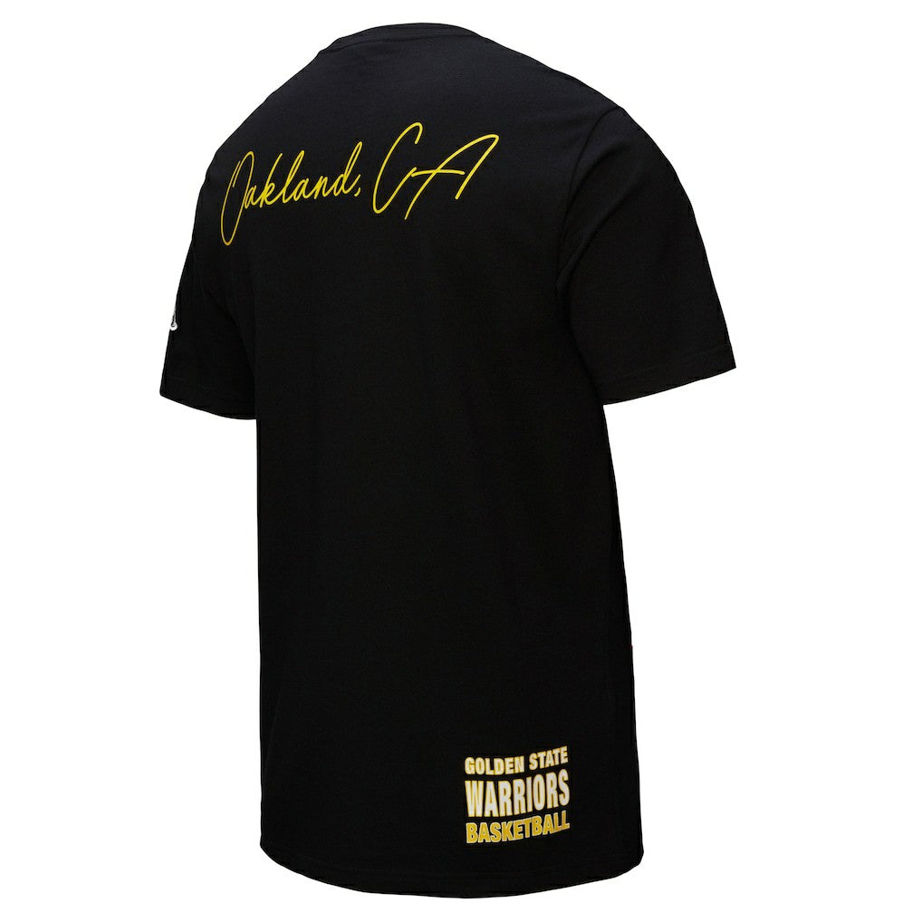 NBA - Golden State Warriors Black Out Collection Vintage Premium T-Shirt - Black