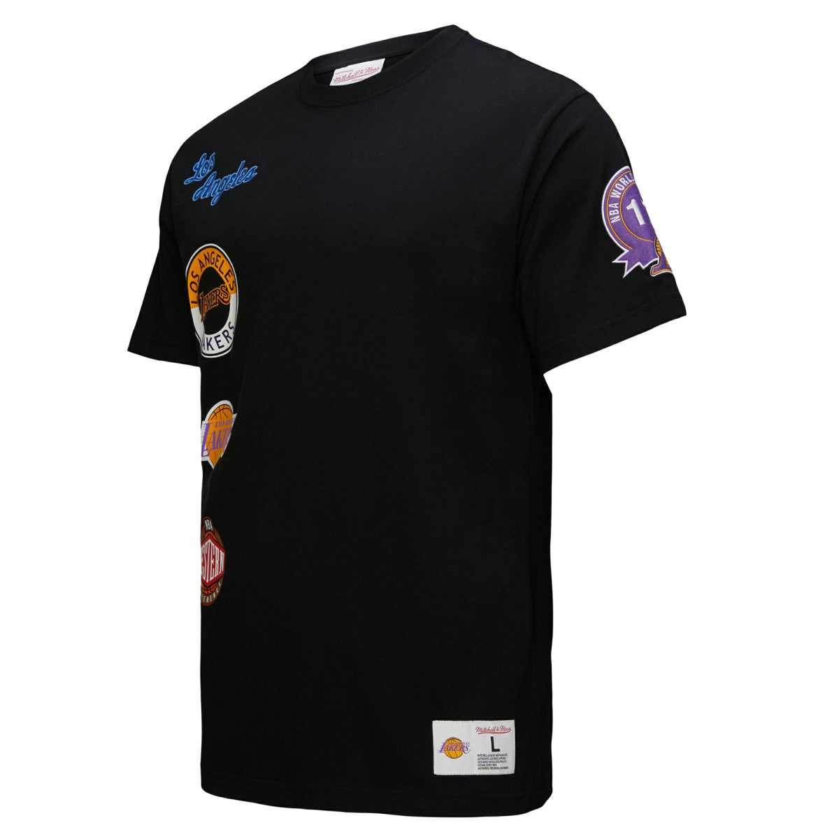 NBA - Los Angeles Lakers Black Out Collection Vintage Premium T-Shirt - Black