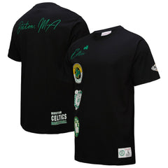 NBA - Boston Celtics Black Out Collection Vintage Premium T-Shirt - Black