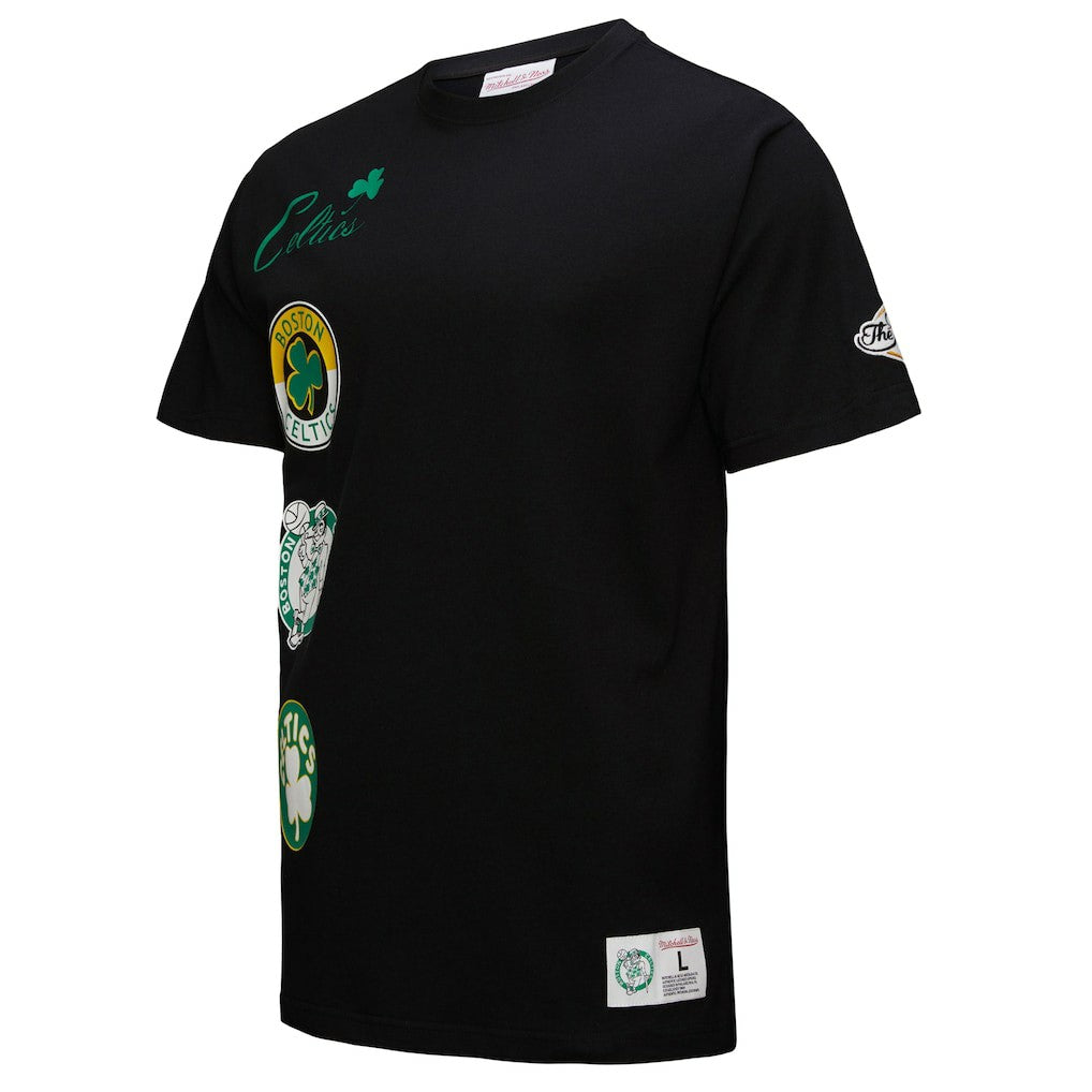 NBA - Boston Celtics Black Out Collection Vintage Premium T-Shirt - Black