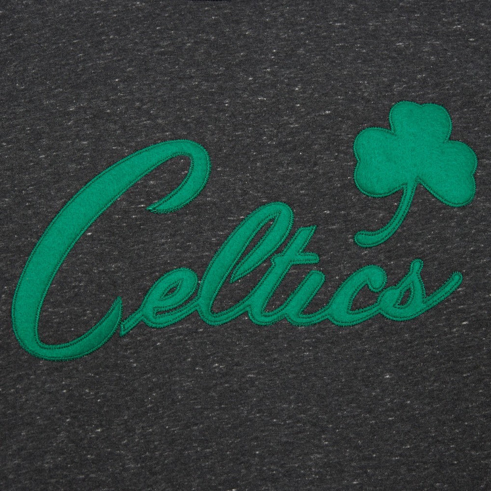 NBA - Boston Celtics Hardwood Classics Blackout Collection Snow Washed Pullover Sweatshirt - Black