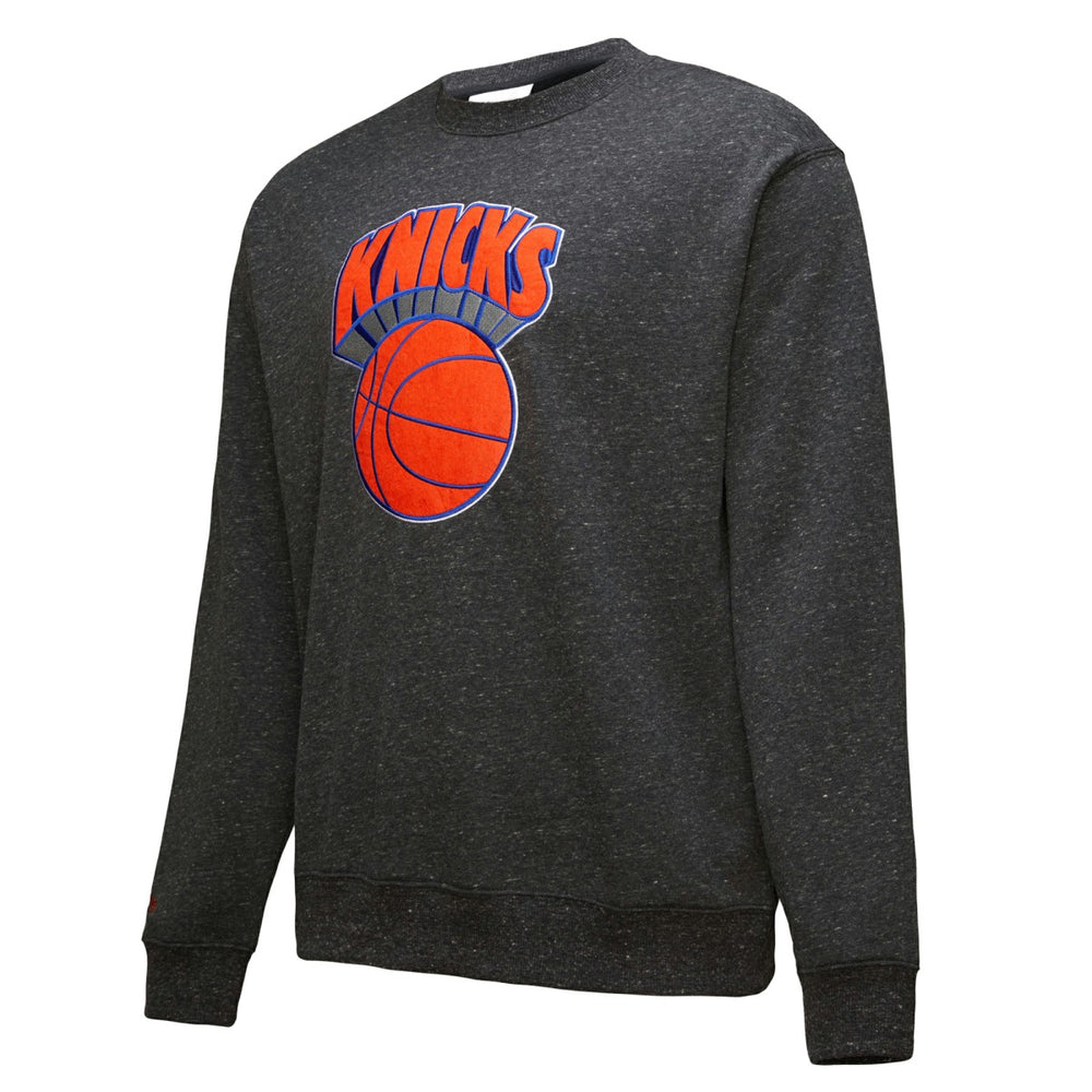 NBA - New York Knicks Hardwood Classics Blackout Collection Snow Washed Pullover Sweatshirt - Black