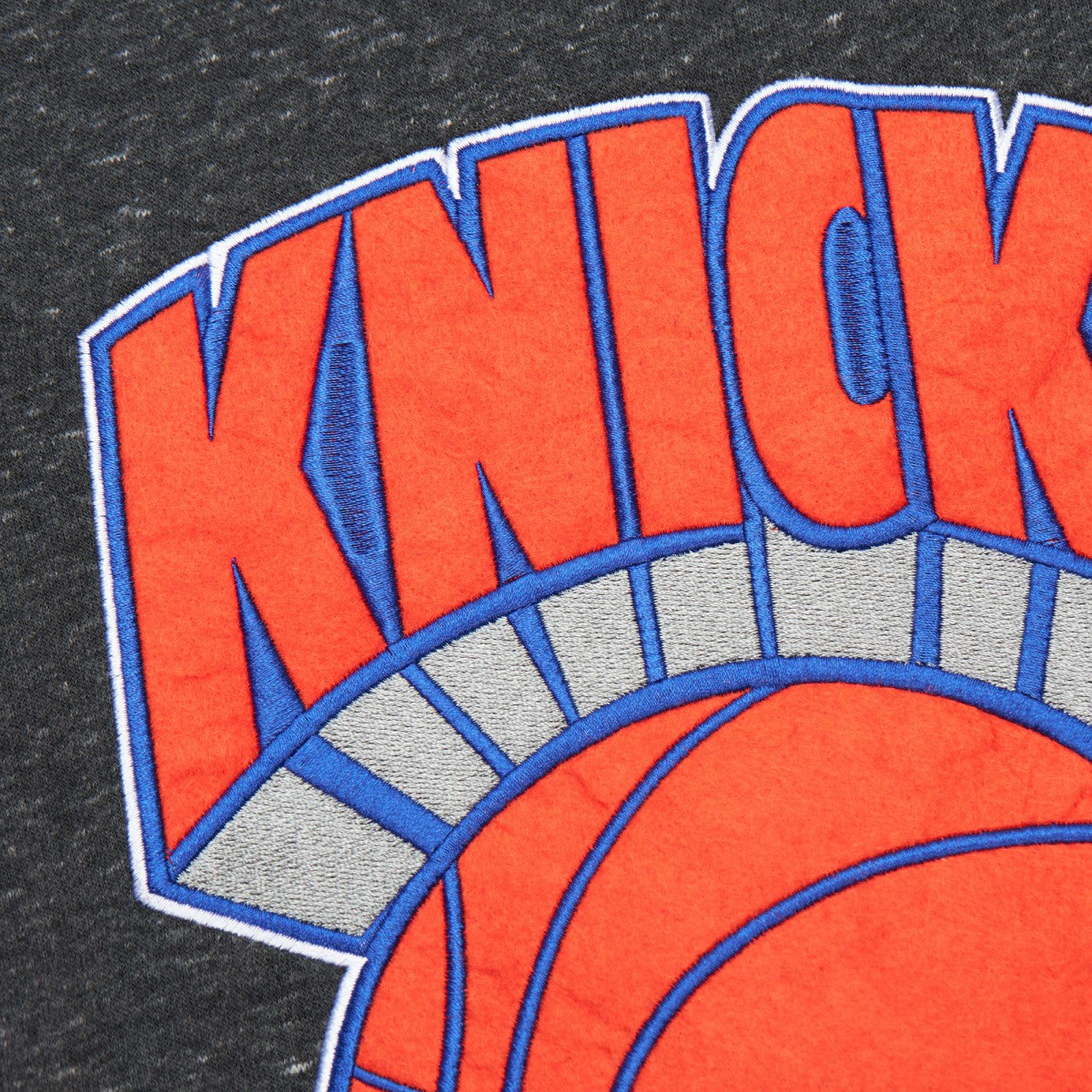 NBA - New York Knicks Hardwood Classics Blackout Collection Snow Washed Pullover Sweatshirt - Black