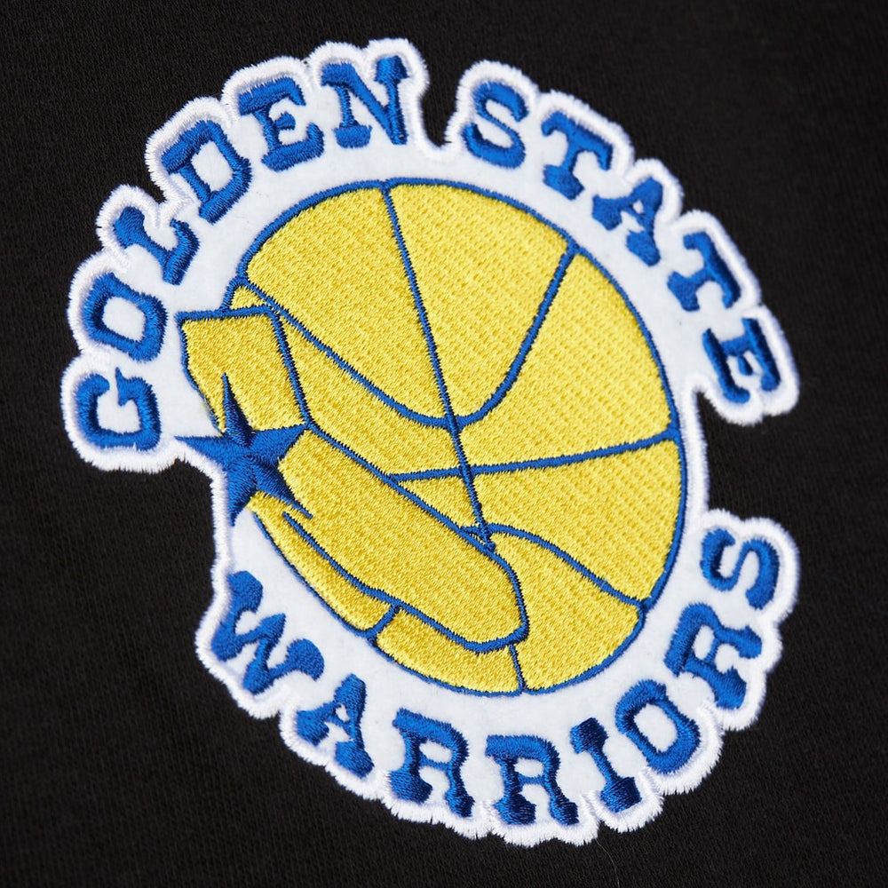 Mitchell & Ness - Golden State Warriors Hardwood Classics Blackout Collection Pullover Hoodie - Black