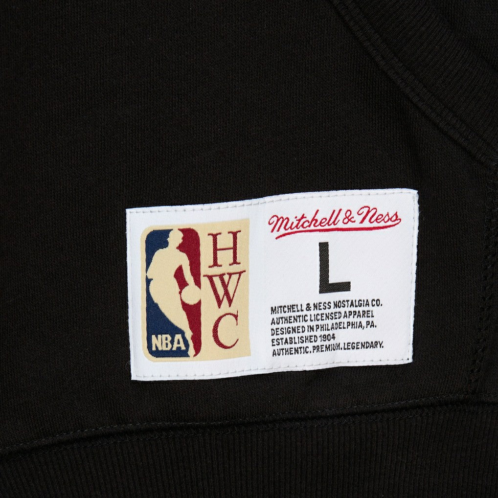 Mitchell & Ness - Golden State Warriors Hardwood Classics Blackout Collection Pullover Hoodie - Black