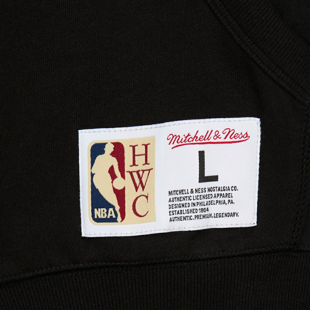 Mitchell & Ness - Golden State Warriors Hardwood Classics Blackout Collection Pullover Hoodie - Black