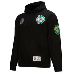 Mitchell & Ness - Boston Celtics Hardwood Classics Blackout Collection Pullover Hoodie - Black