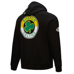 Mitchell & Ness - Boston Celtics Hardwood Classics Blackout Collection Pullover Hoodie - Black