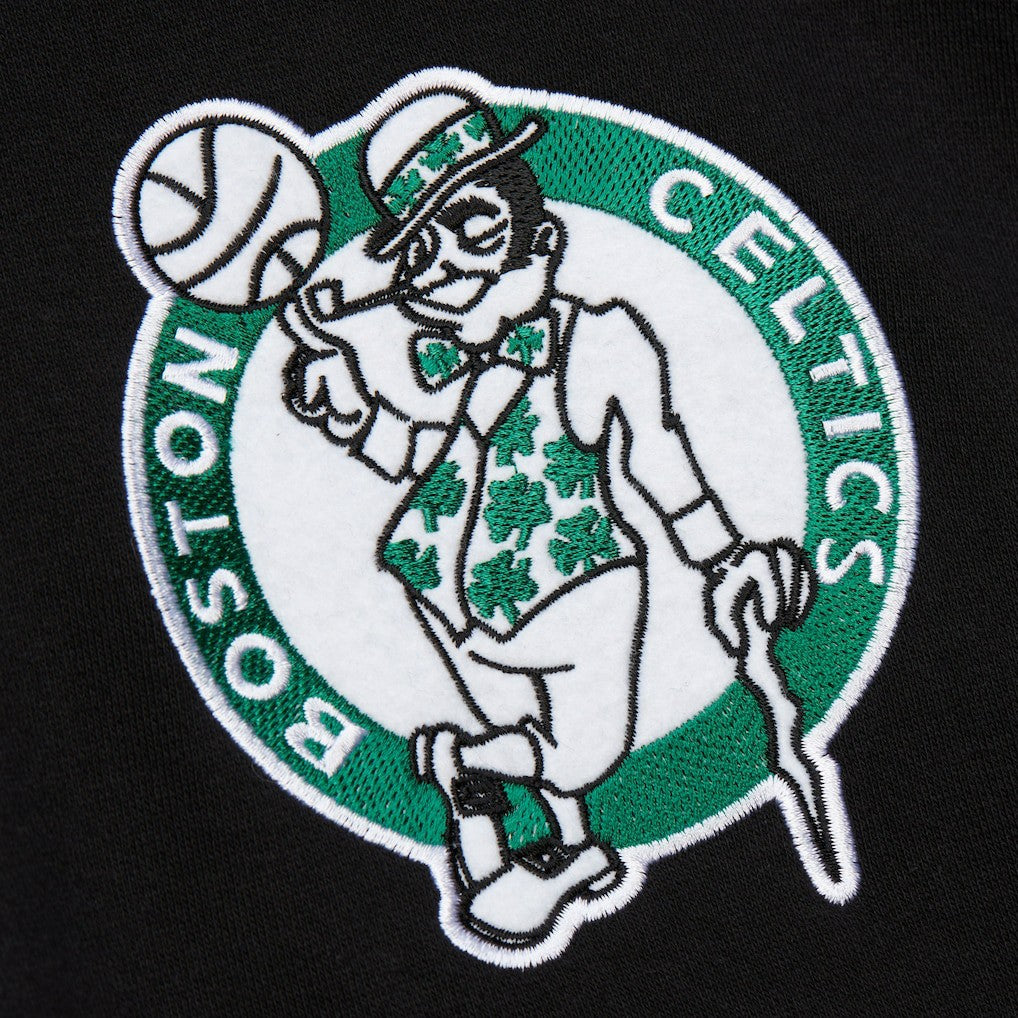 Mitchell & Ness - Boston Celtics Hardwood Classics Blackout Collection Pullover Hoodie - Black
