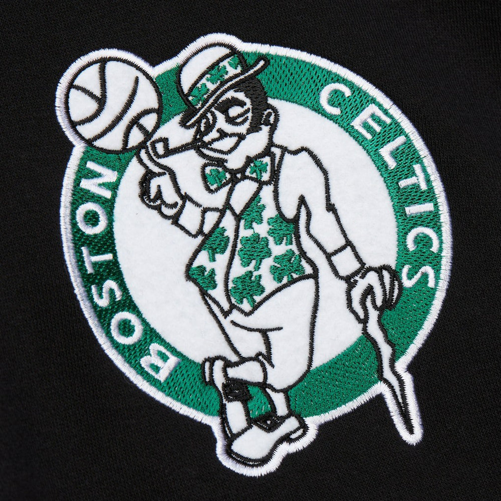 Mitchell & Ness - Boston Celtics Hardwood Classics Blackout Collection Pullover Hoodie - Black