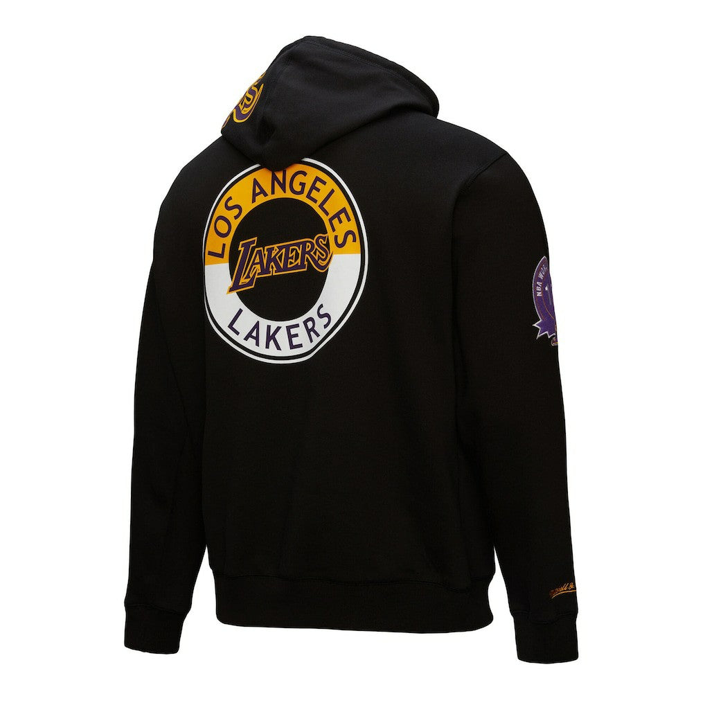 Mitchell & Ness - Los Angeles Lakers Hardwood Classics Blackout Collection Pullover Hoodie - Black