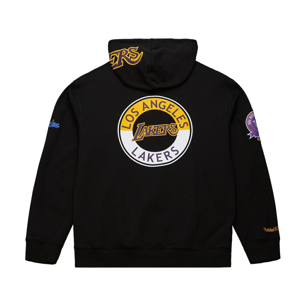 Mitchell & Ness - Los Angeles Lakers Hardwood Classics Blackout Collection Pullover Hoodie - Black