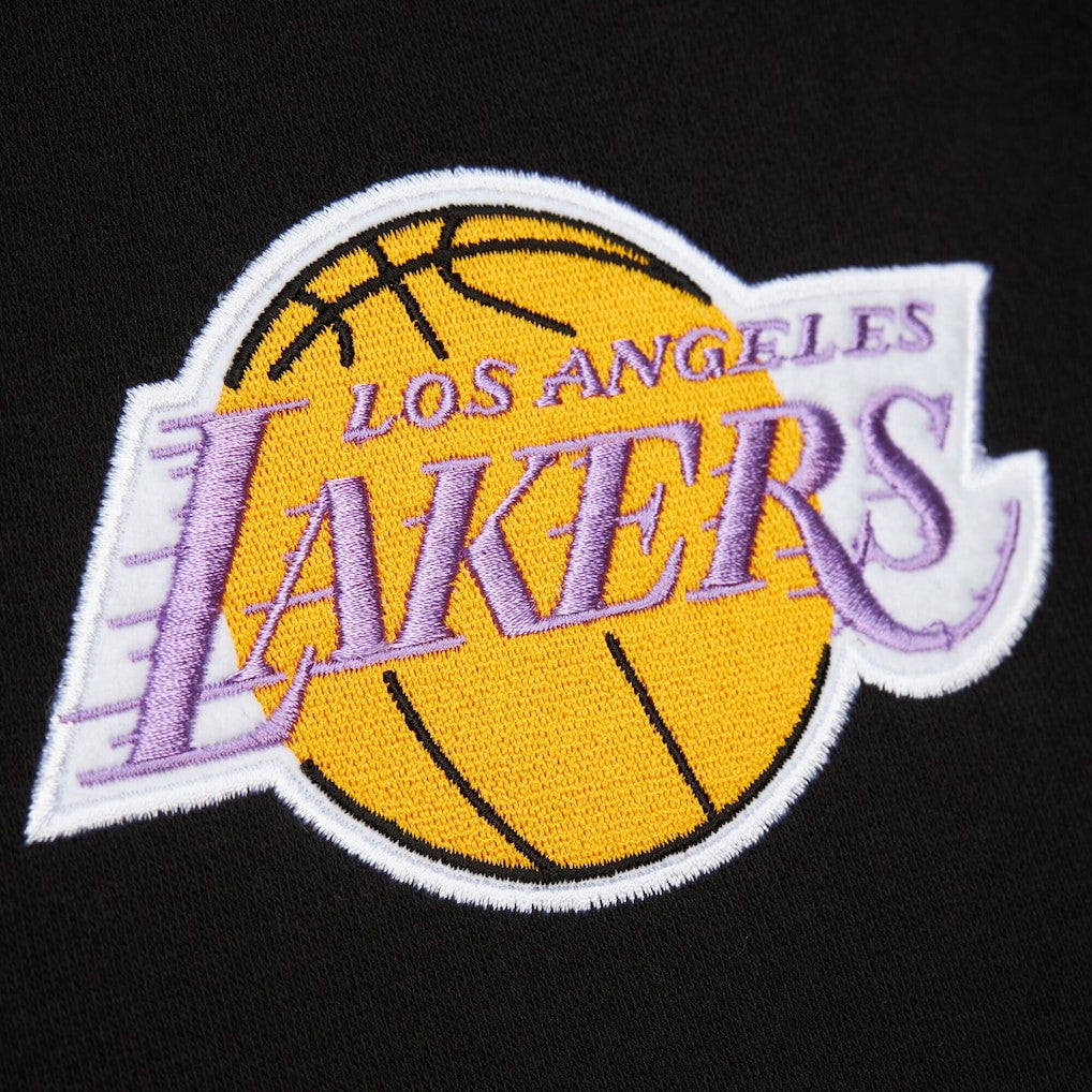 Mitchell & Ness - Los Angeles Lakers Hardwood Classics Blackout Collection Pullover Hoodie - Black