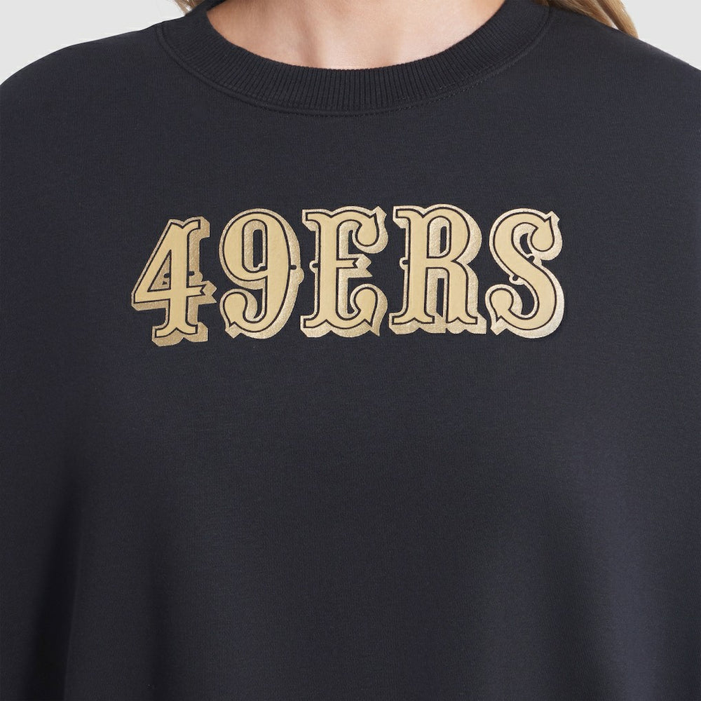 San Francisco 49ers Women's 2025 Rivalries Collection Oversized Phoenix Fleece Sweatshirt Black - Nike