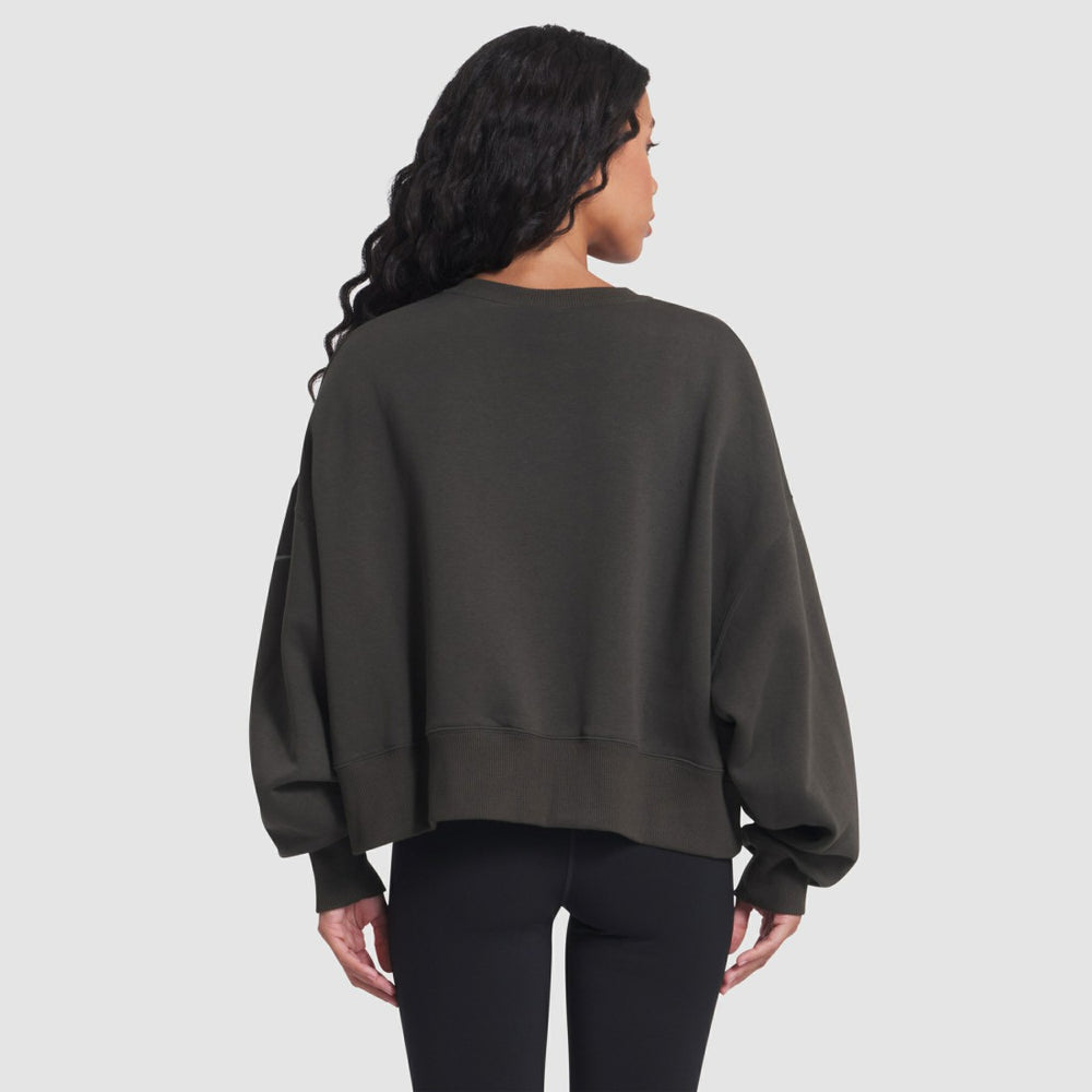 New York Jets Women's 2025 Rivalries Collection Oversized Phoenix Fleece Sweatshirt Gotham Green - Nike