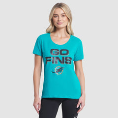 Miami Dolphins Women's 2025 Rivalries Collection Slub Dri-FIT T-Shirt Turbo Green - Nike