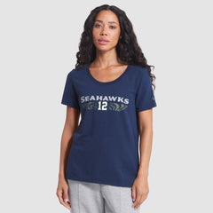 Seattle Seahawks Women's 2025 Rivalries Collection Slub Dri-FIT T-Shirt College Navy - Nike