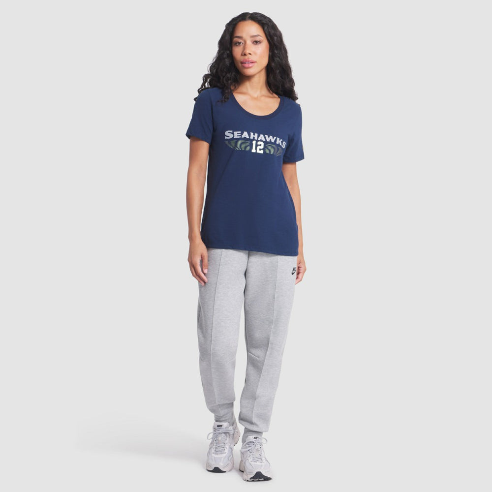 Seattle Seahawks Women's 2025 Rivalries Collection Slub Dri-FIT T-Shirt College Navy - Nike