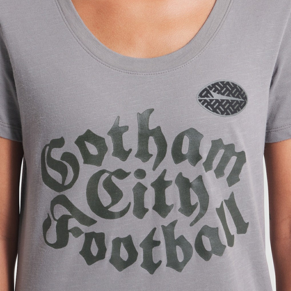 New York Jets Women's 2025 Rivalries Collection Slub Dri-FIT T-Shirt Iron Ore - Nike