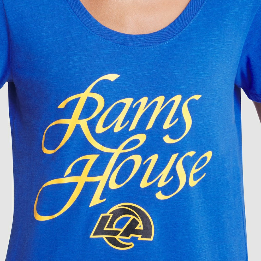 Los Angeles Rams Women's 2025 Rivalries Collection Slub Dri-FIT T-Shirt Royal - Nike