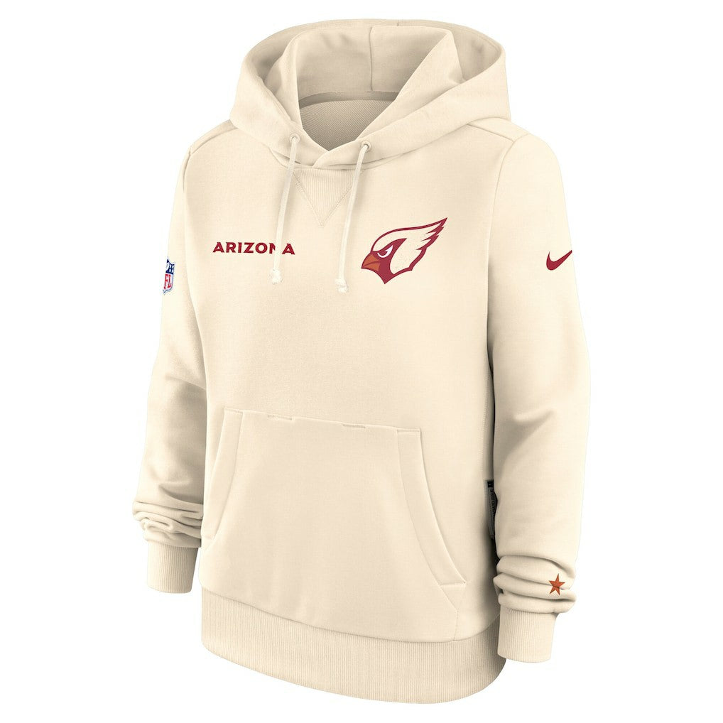 Arizona Cardinals Women's 2025 Rivalries Collection Standard Issue Sideline Dri-FIT Hoodie Natural - Nike