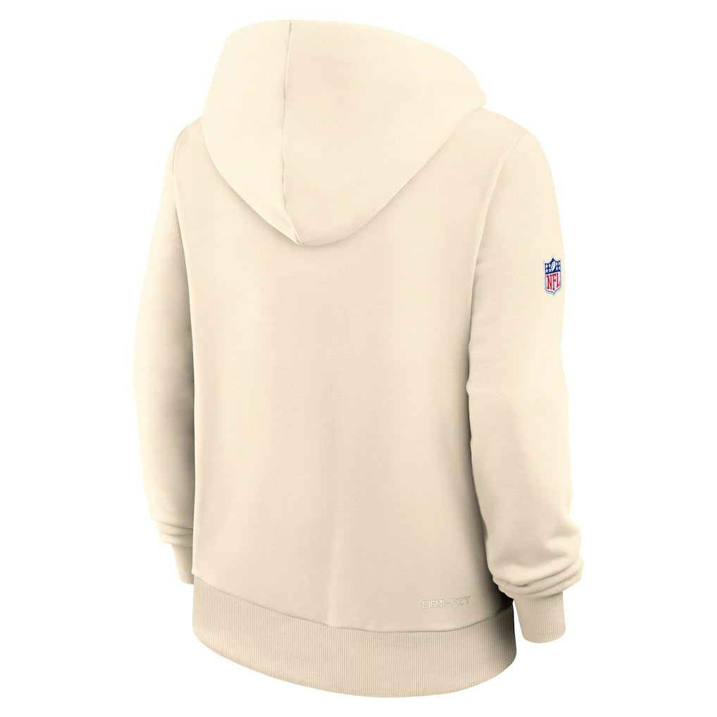 Arizona Cardinals Women's 2025 Rivalries Collection Standard Issue Sideline Dri-FIT Hoodie Natural - Nike