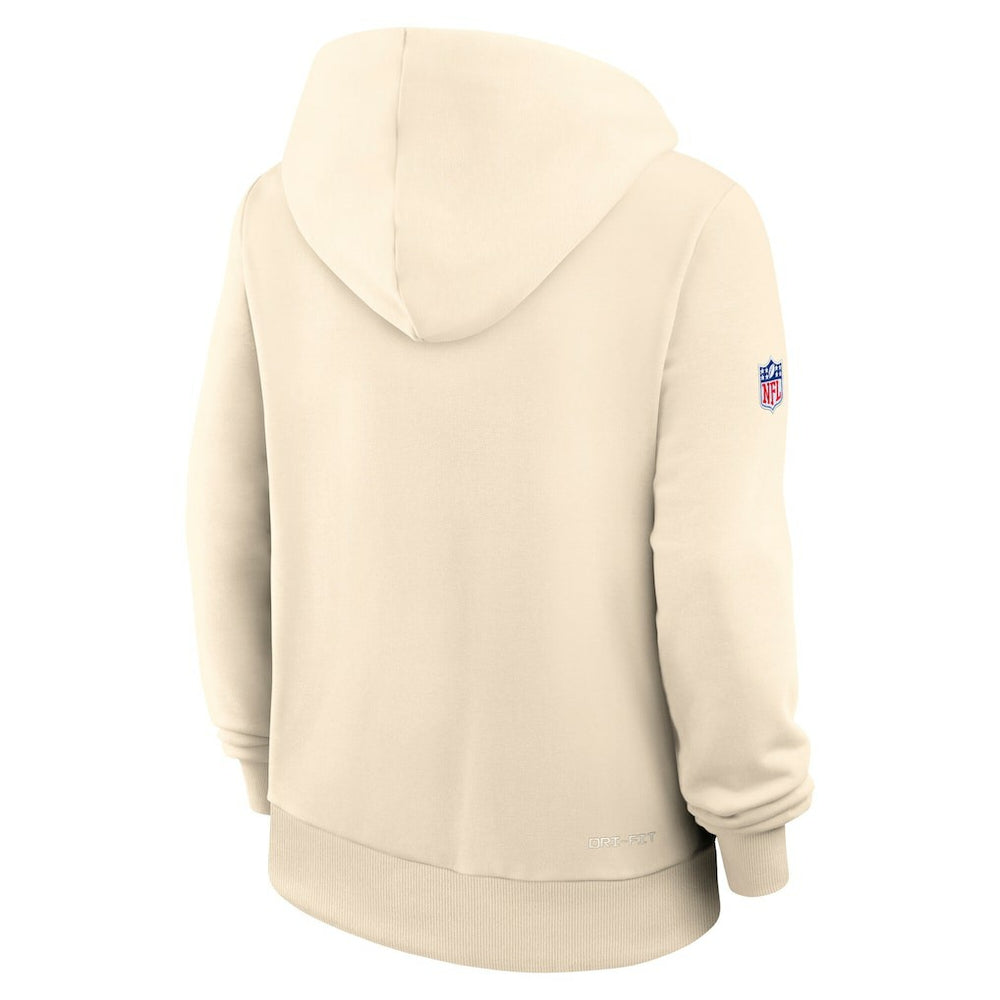 Arizona Cardinals Women's 2025 Rivalries Collection Standard Issue Sideline Dri-FIT Hoodie Natural - Nike