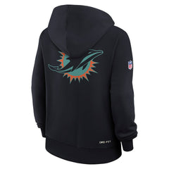 Miami Dolphins Women's 2025 Rivalries Collection Standard Issue Sideline Dri-FIT Hoodie Pitch Blue - Nike