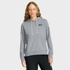 Seattle Seahawks Women's 2025 Rivalries Collection Standard Issue Sideline Dri-FIT Hoodie Wolf Gray - Nike
