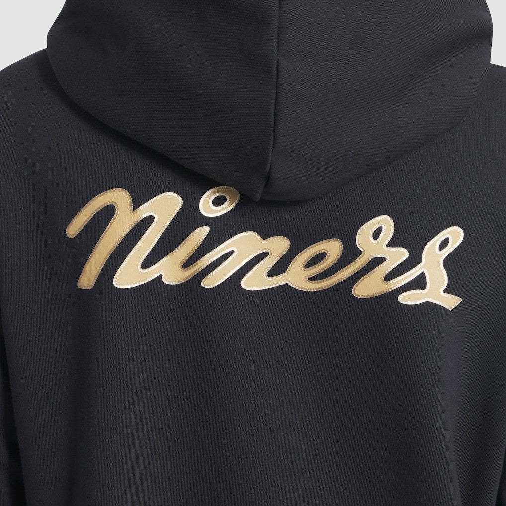 San Francisco 49ers Women's 2025 Rivalries Collection Standard Issue Sideline Dri-FIT Hoodie Black - Nike