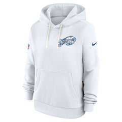 Buffalo Bills Women's 2025 Rivalries Collection Standard Issue Sideline Dri-FIT Hoodie White - Nike