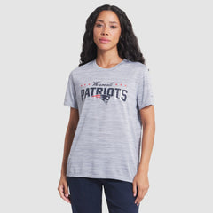 New England Patriots Women's 2025 Rivalries Collection Sideline Velocity Dri-FIT T-Shirt Silver - Nike