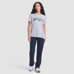 New England Patriots Women's 2025 Rivalries Collection Sideline Velocity Dri-FIT T-Shirt Silver - Nike