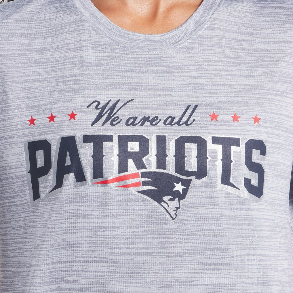 New England Patriots Women's 2025 Rivalries Collection Sideline Velocity Dri-FIT T-Shirt Silver - Nike