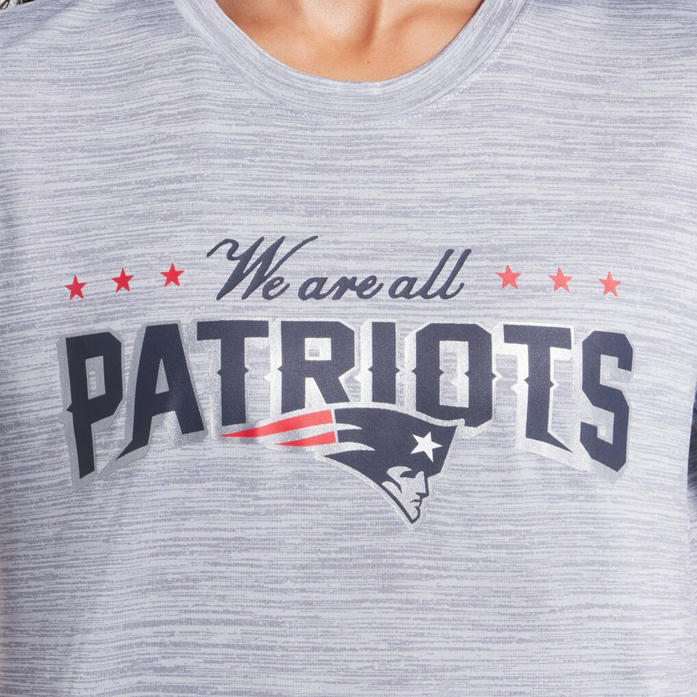 New England Patriots Women's 2025 Rivalries Collection Sideline Velocity Dri-FIT T-Shirt Silver - Nike