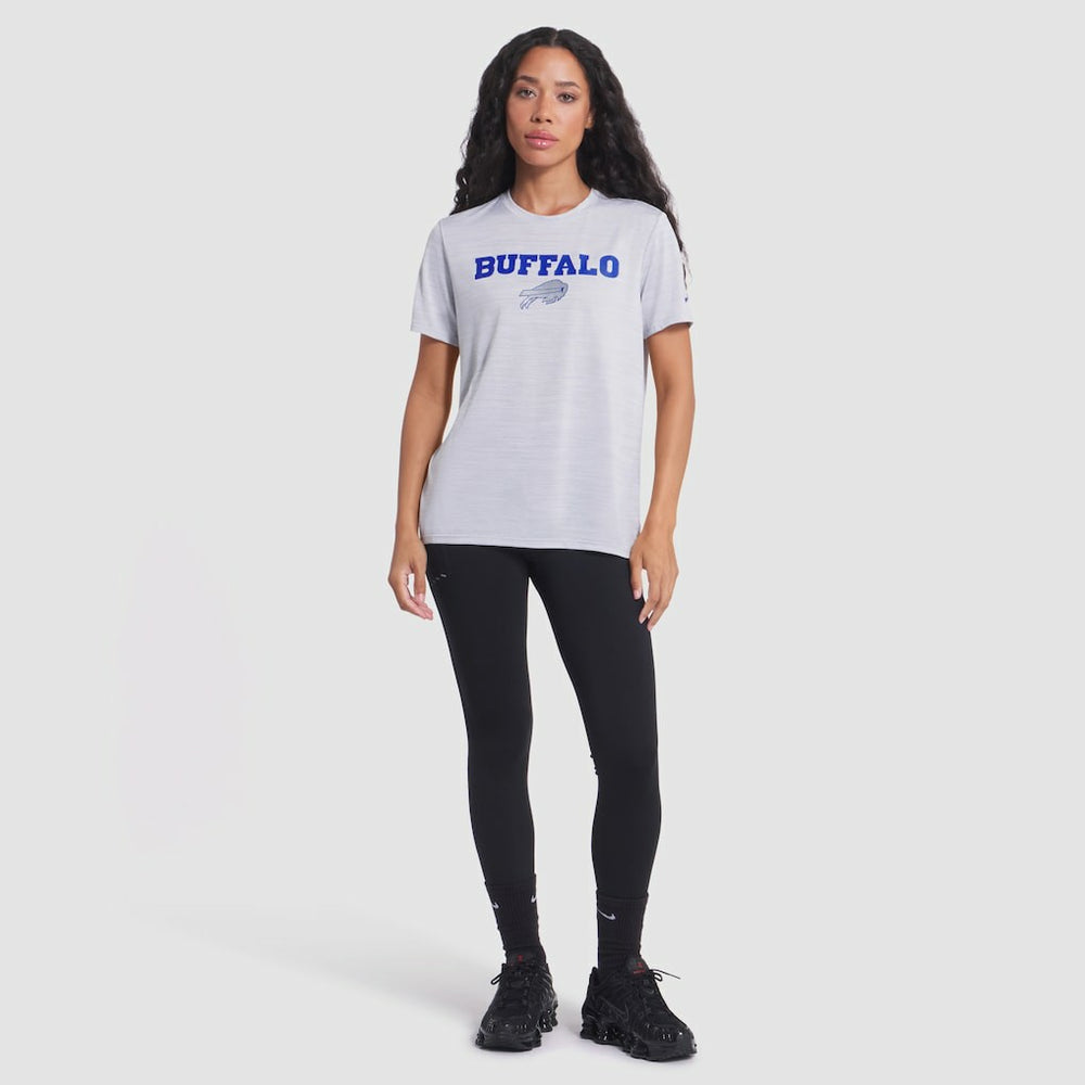 Buffalo Bills Women's 2025 Rivalries Collection Sideline Velocity Dri-FIT T-Shirt White - Nike