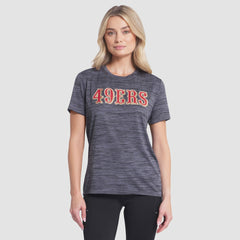 San Francisco 49ers Women's 2025 Rivalries Collection Sideline Velocity Dri-FIT T-Shirt Heather Charcoal - Nike