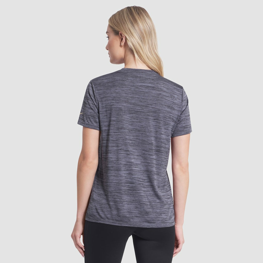 San Francisco 49ers Women's 2025 Rivalries Collection Sideline Velocity Dri-FIT T-Shirt Heather Charcoal - Nike