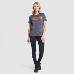 San Francisco 49ers Women's 2025 Rivalries Collection Sideline Velocity Dri-FIT T-Shirt Heather Charcoal - Nike