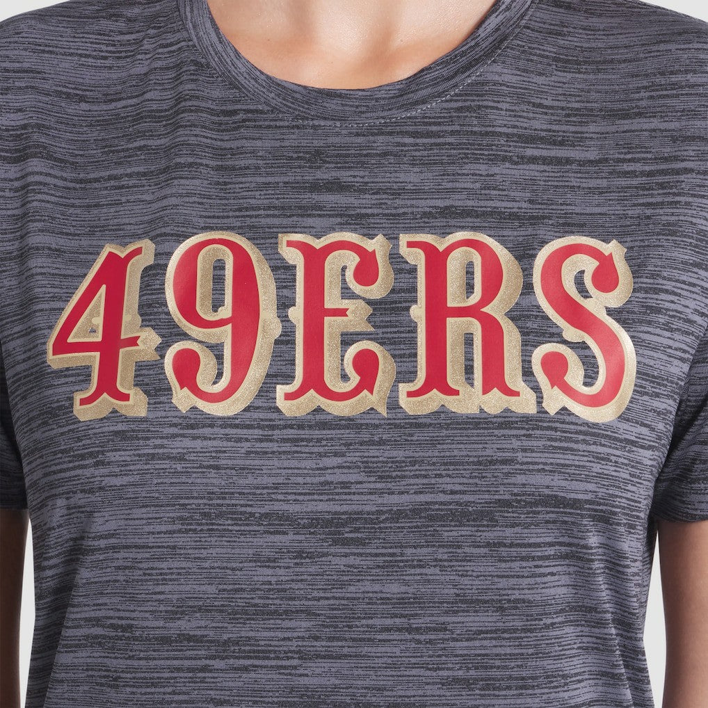 San Francisco 49ers Women's 2025 Rivalries Collection Sideline Velocity Dri-FIT T-Shirt Heather Charcoal - Nike