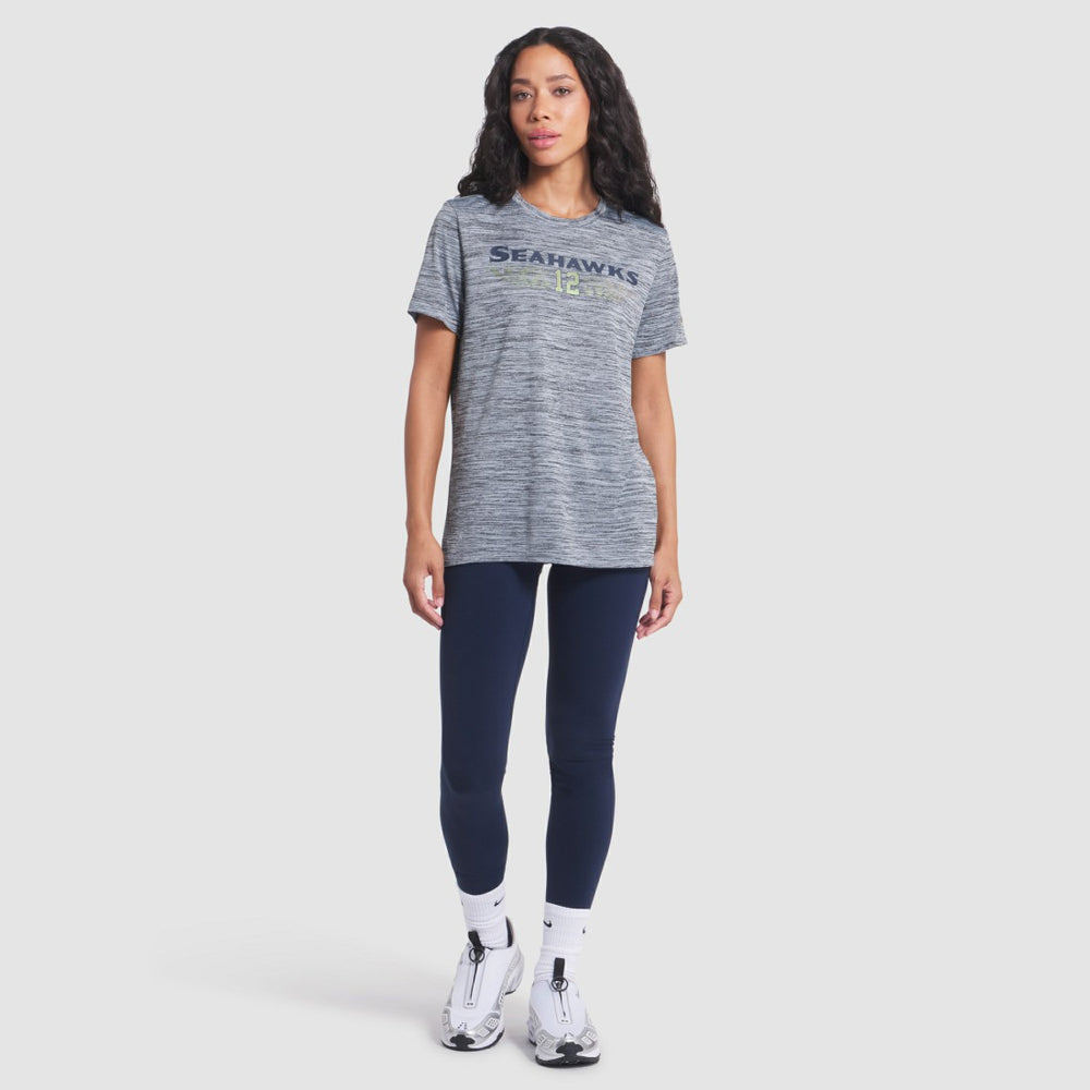 Seattle Seahawks Women's 2025 Rivalries Collection Sideline Velocity Dri-FIT T-Shirt Wolf Gray - Nike