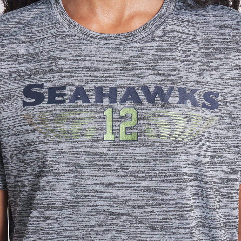 Seattle Seahawks Women's 2025 Rivalries Collection Sideline Velocity Dri-FIT T-Shirt Wolf Gray - Nike