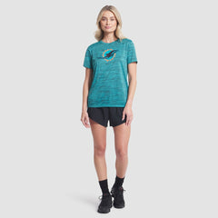 Miami Dolphins Women's 2025 Rivalries Collection Sideline Velocity Dri-FIT T-Shirt Turbo Green - Nike