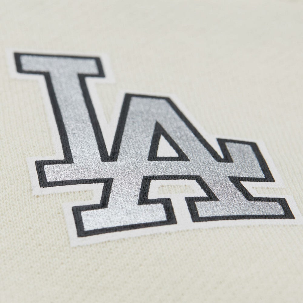 Los Angeles Dodgers Mitchell & Ness Women's Cooperstown Collection Blocked Fleece Pullover Sweatshirt- Gray/Black Sale