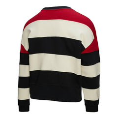 Atlanta Braves Mitchell & Ness Women's Cooperstown Collection Blocked Fleece Pullover Sweatshirt- Red/Black Online